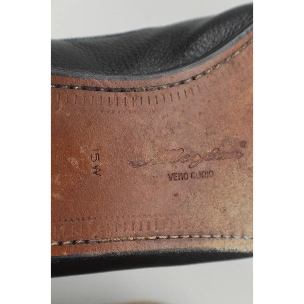 Mezlan Havana‎ Black Dress Shoes Mens 15 W Spain Tassel Brogue Loafer Old Money